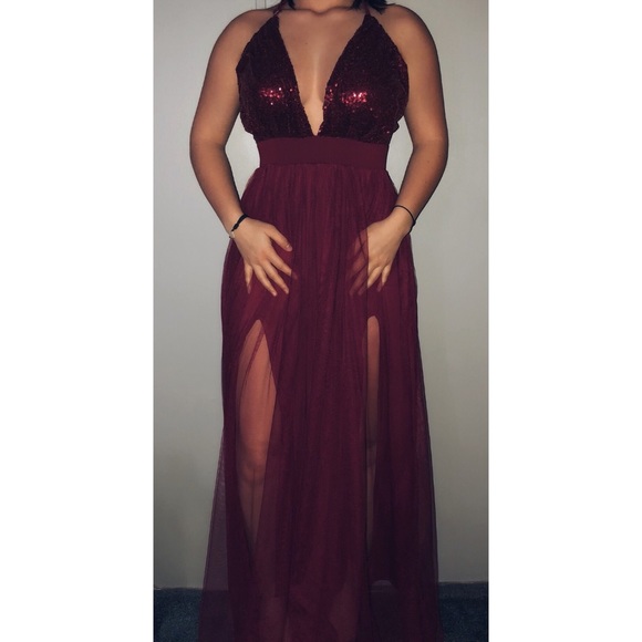 beautiful maroon dresses